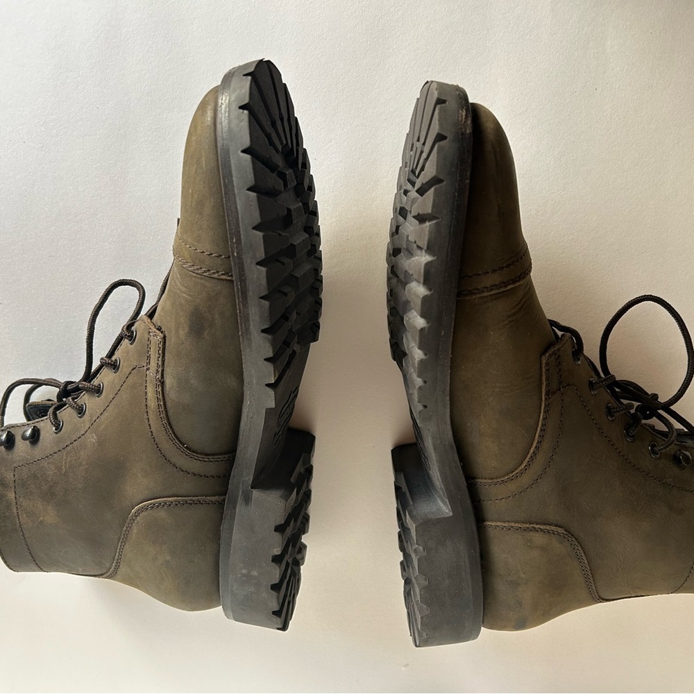 Thursday Men's Dark Olive Brown Leather Boots - Picture 5 of 16